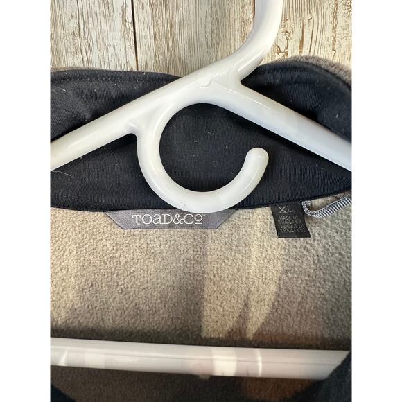 Toad Co Outbound 1/4 Zip Sweater Mens XL Brown Outdoor Wool Blend Pullover - Picture 5 of 7